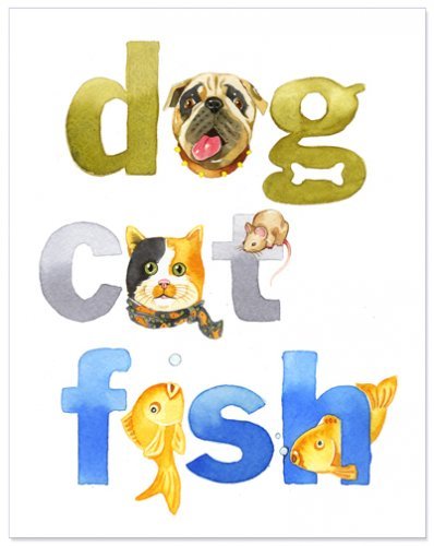 Dog Cat Fish Letters_500