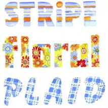 Stripe Floral Plaid Letters_500