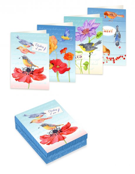 Birds Notecards Box